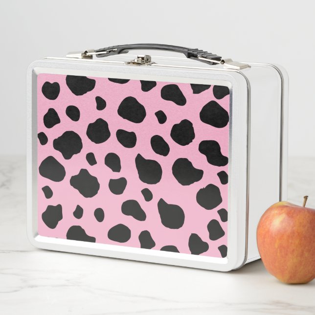 Lunch Box Impression de vache, Motif de vache, Spots de vach (En situation)