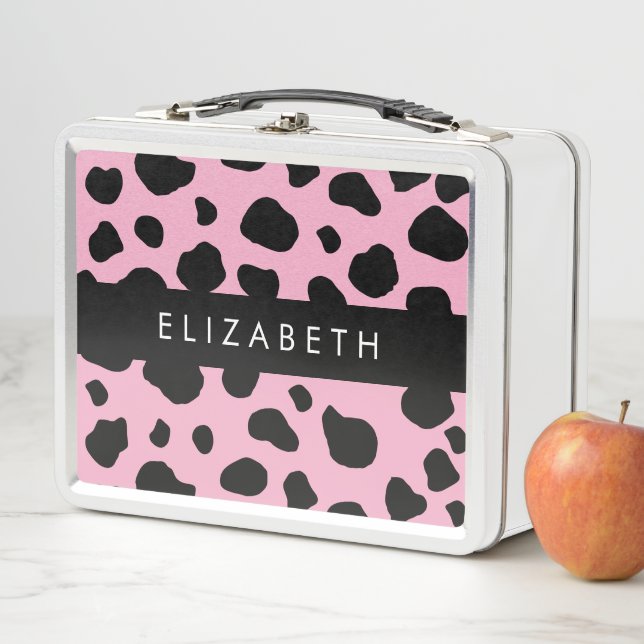 Lunch Box Impression De Vache, Spots De Vache, Vache Rose, V (En situation)