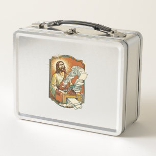 Lunch Box Impression feuille Excel Jésus 50 pages blanches H