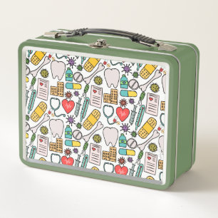 Lunch Box Infirmière Médicale mignonne, Médecin, Thème Santé
