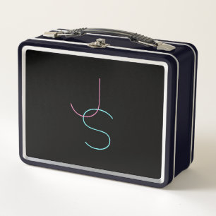 Lunch Box Initiales modernes élégantes et modifiables