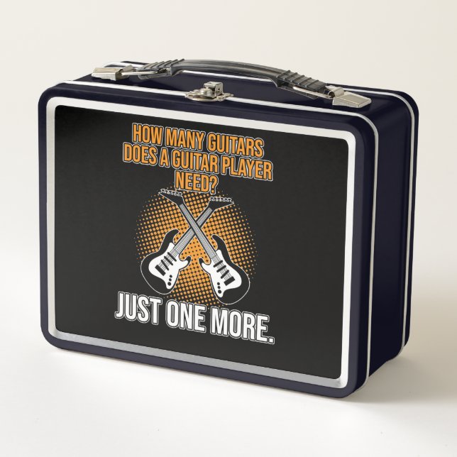 Lunch Box J'Ai Besoin De Plus Guitares Musique Lecteur Music (Devant)