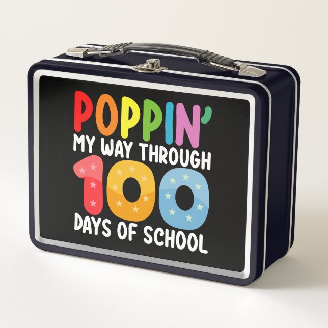 Lunch Box Je Presse Mon Chemin À Travers 100 Jours D'École (Devant)