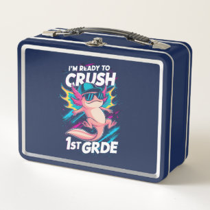 Lunch Box Je suis prêt à écraser la rentrée des axolotls de 