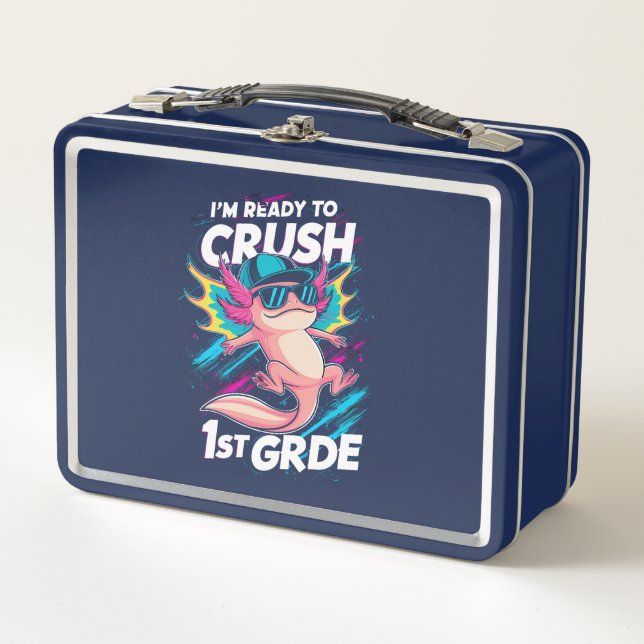 Lunch Box Je suis prêt à écraser l'école secondaire Axolotl  (Devant)