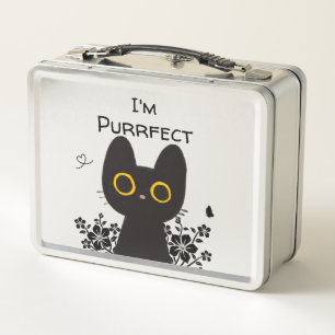 Lunch Box Je suis un chat noir mignon parfait