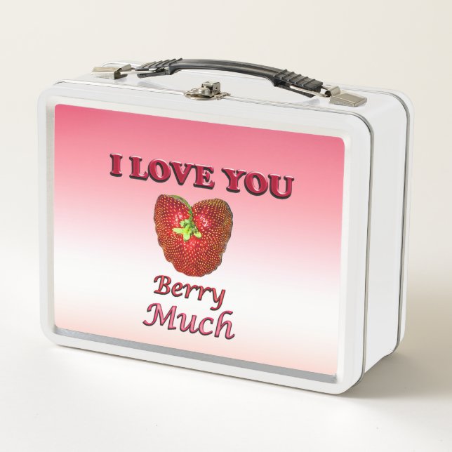 Lunch Box Je T'Aime Beaucoup Berry (Devant)