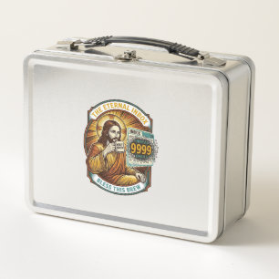Lunch Box Jésus 9999 Emails Non Lus Boîte de Réception Zéro