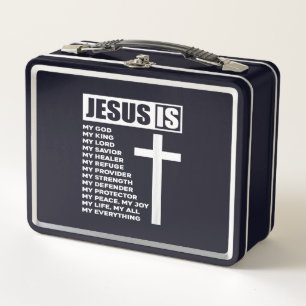 Lunch Box Jésus amour Jésus Est Mon Dieu Mon Roi Mon Tou