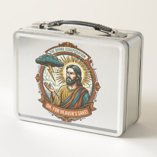 Lunch Box Jésus contrarié Nuage de pluie sombre Foudre Météo