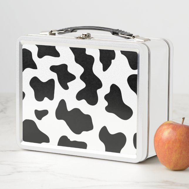 Lunch Box joli cowboy noir et blanc à la ferme empreinte de  (En situation)