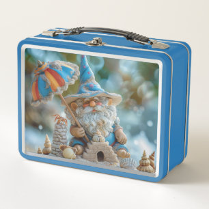 Lunch Box Joli gnome de plage avec parapluie