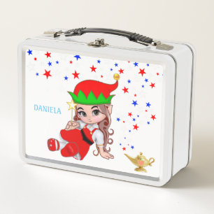Lunch Box Jolie fée magique et étoiles sur fond blanc