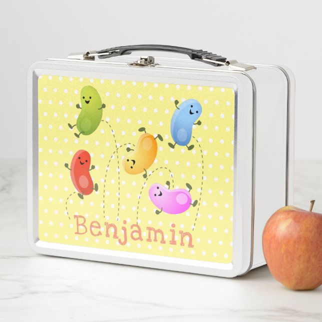 Lunch Box Jolie jellybeans bondissant dessin animé (En situation)