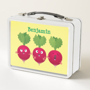 Lunch Box Jolis radis trio de chant dessin animé légumes