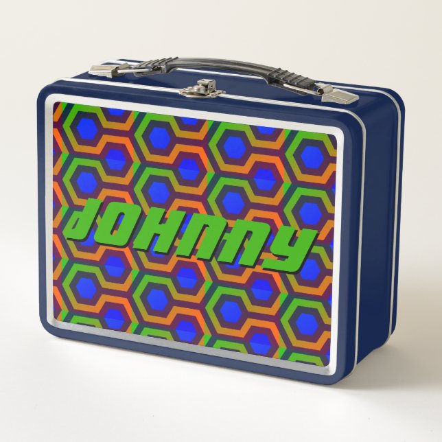 Lunch Box Jony bleu brillant (Devant)