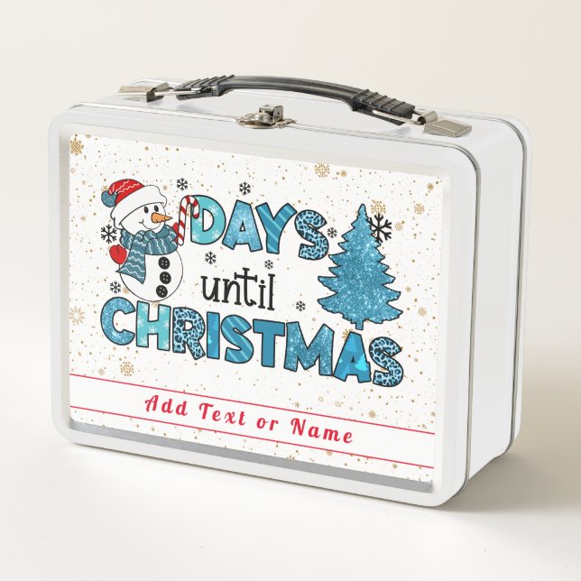 Lunch Box Jours jusqu'à la Personnaliser de Noël (Devant)