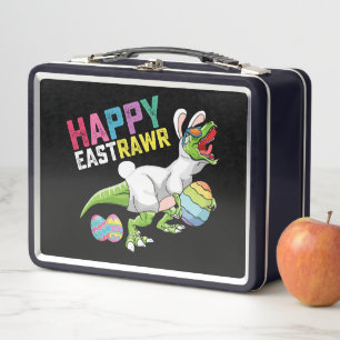Lunch Box Joyeux Eastrawr T Rex Dinosaure Lapin de Pâques Œu