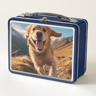 Lunch Box Joyeux Golden Retriever en cours