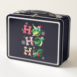 Lunch Box Joyeux Noël HO HO HO Turtle Père Noël