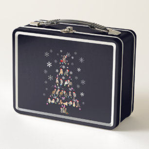 Lunch Box Joyeux Noël Joli sapin de Noël en chats