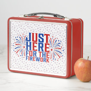 Lunch Box Juste Ici Pour Le Feu D'Artifice Drôle Pour Deux