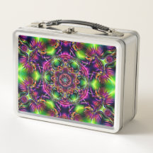 Kaleidoscope Néon Boîte à Pain Métallique