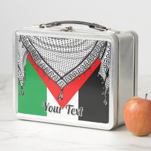 Lunch Box Keffiyeh Écharpe palestinienne tissu traditionnel