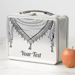 Lunch Box Keffiyeh Écharpe palestinienne tissu traditionnel