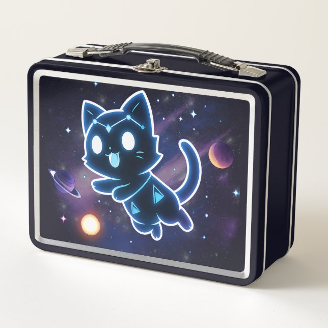 Lunch Box Kitty Constellation Céleste Chat Cosmos Espace (Devant)