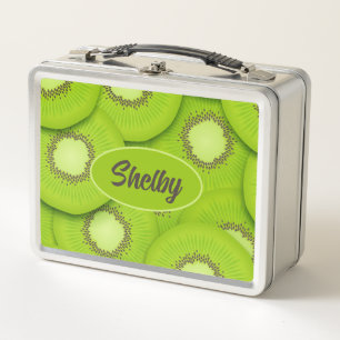 Lunch Box Kiwi Slices Boîte à déjeuner en métal