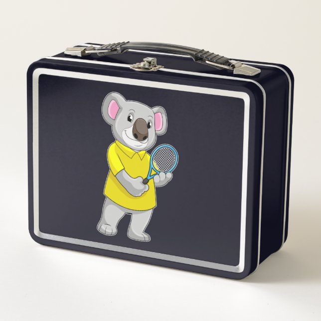 Lunch Box Koala à Tennis avec raquette de tennis (Devant)