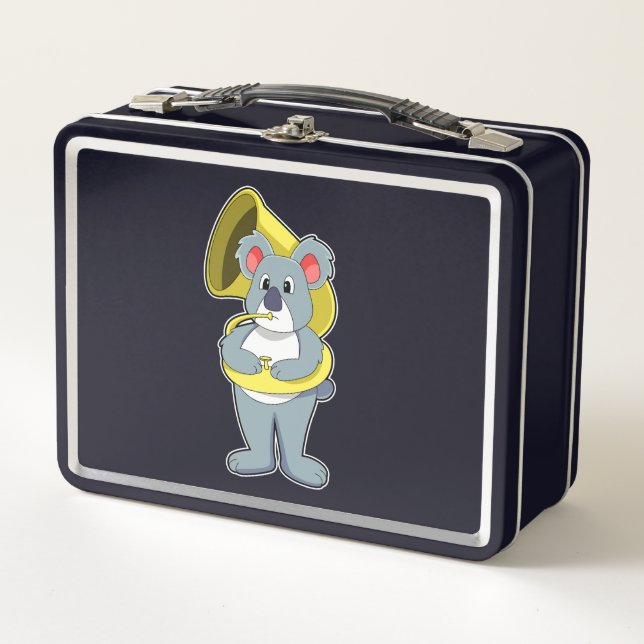 Lunch Box Koala ours à Musique avec Saxophone.PNG (Devant)