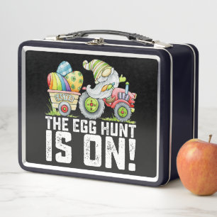 Lunch Box La chasse aux œufs est sur Gnome drôle de Pâques