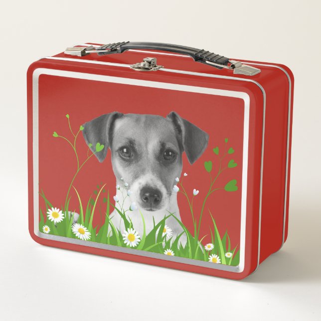 Lunch Box La collection Automne 2024 Red blk/wht dog and gra (Devant)
