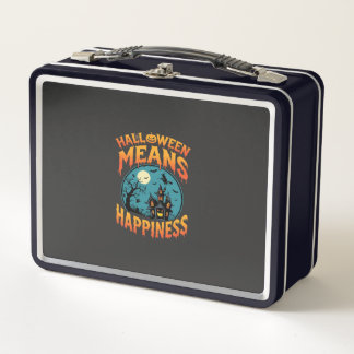 Lunch Box La fête d'Halloween signifie bonheur Maison hantée