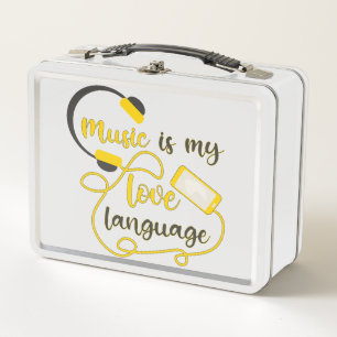 Lunch Box La musique est ma langue d'amour phrase romantique