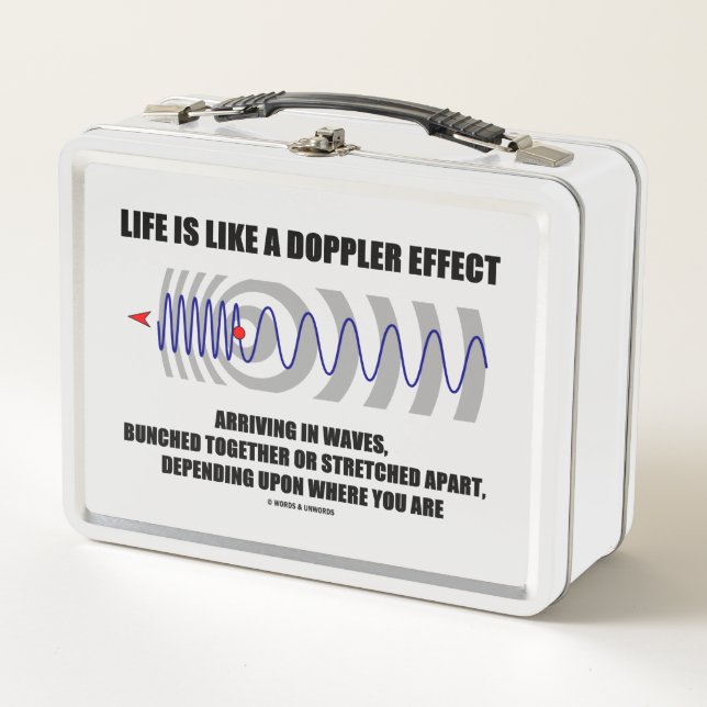 Lunch Box La Vie Est Comme Un Effet Doppler Vagues Humour Ph (Devant)