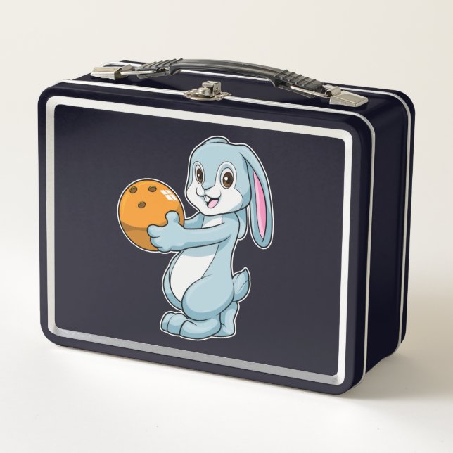 Lunch Box Lapin à Bowling avec Bowling balle (Devant)
