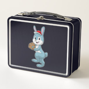 Lunch Box Lapin au baseball avec gant de baseball