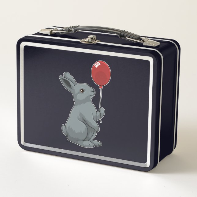 Lunch Box Lapin avec ballon (Devant)