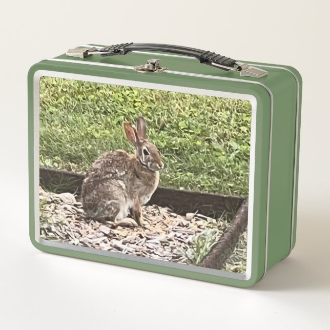 Lunch Box Lapin sauvage près du Jardin, boîtes à lunch (Devant)