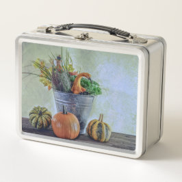 Lunch Box L'automne encore la vie avec citrouilles, fleurs