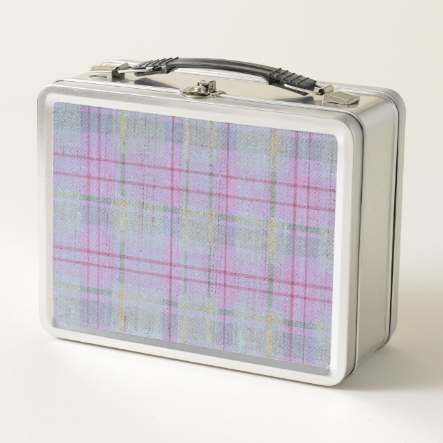 Lunch Box Lavender Weathered Plaid (Devant)