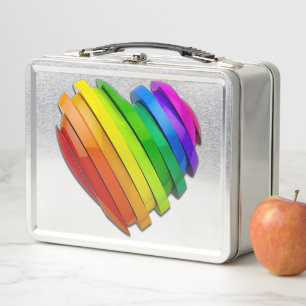 Lunch Box Le cœur sculptural tridimensionnel de SlipperyJoe