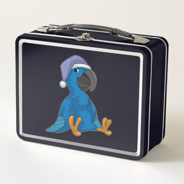Lunch Box Le perroquet au coucher avec casquette (Devant)