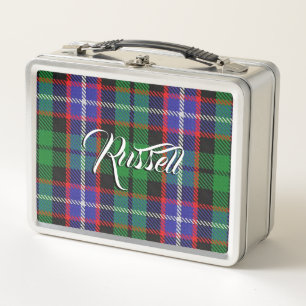 Lunch Box L'écossais mange ! Plaid de tartan de Russell de