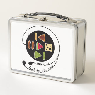 Lunch Box Lecteur de musique stylisé simple avec des icônes 