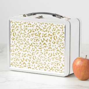 Lunch Box Leopard d'or, Parties scintillant d'or, Empreinte