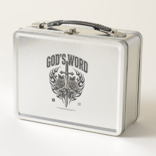 Lunch Box L'épée de la parole de Dieu et roses vintage chrét